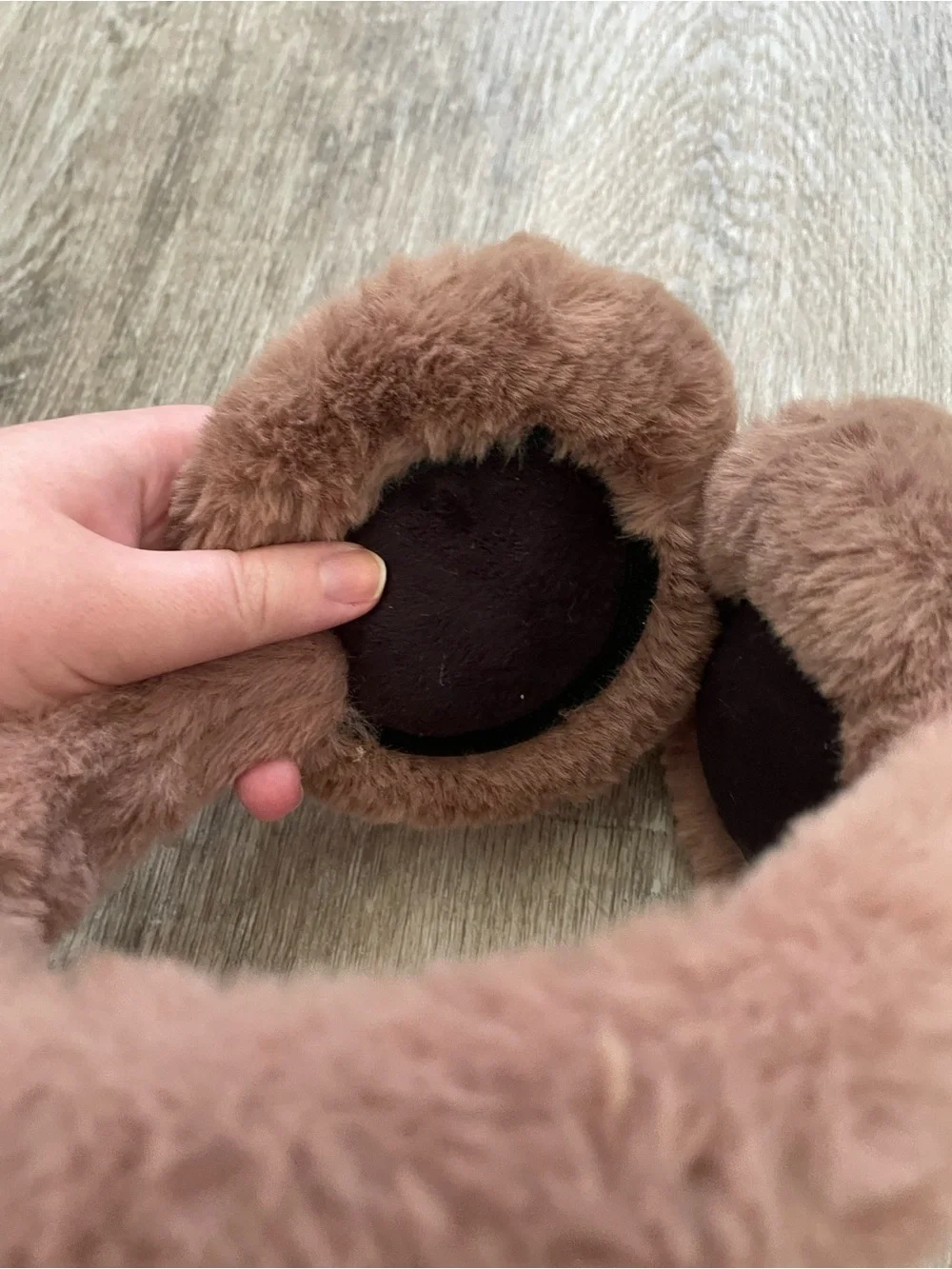 Cozy Faux-Fur Ear Muffs in Mauve